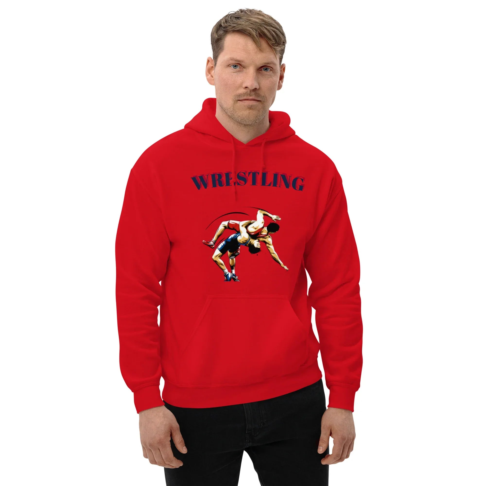 TAKEDOWN KING men’s hoodie - Red / S - Printoo Shop - 5250391_5538