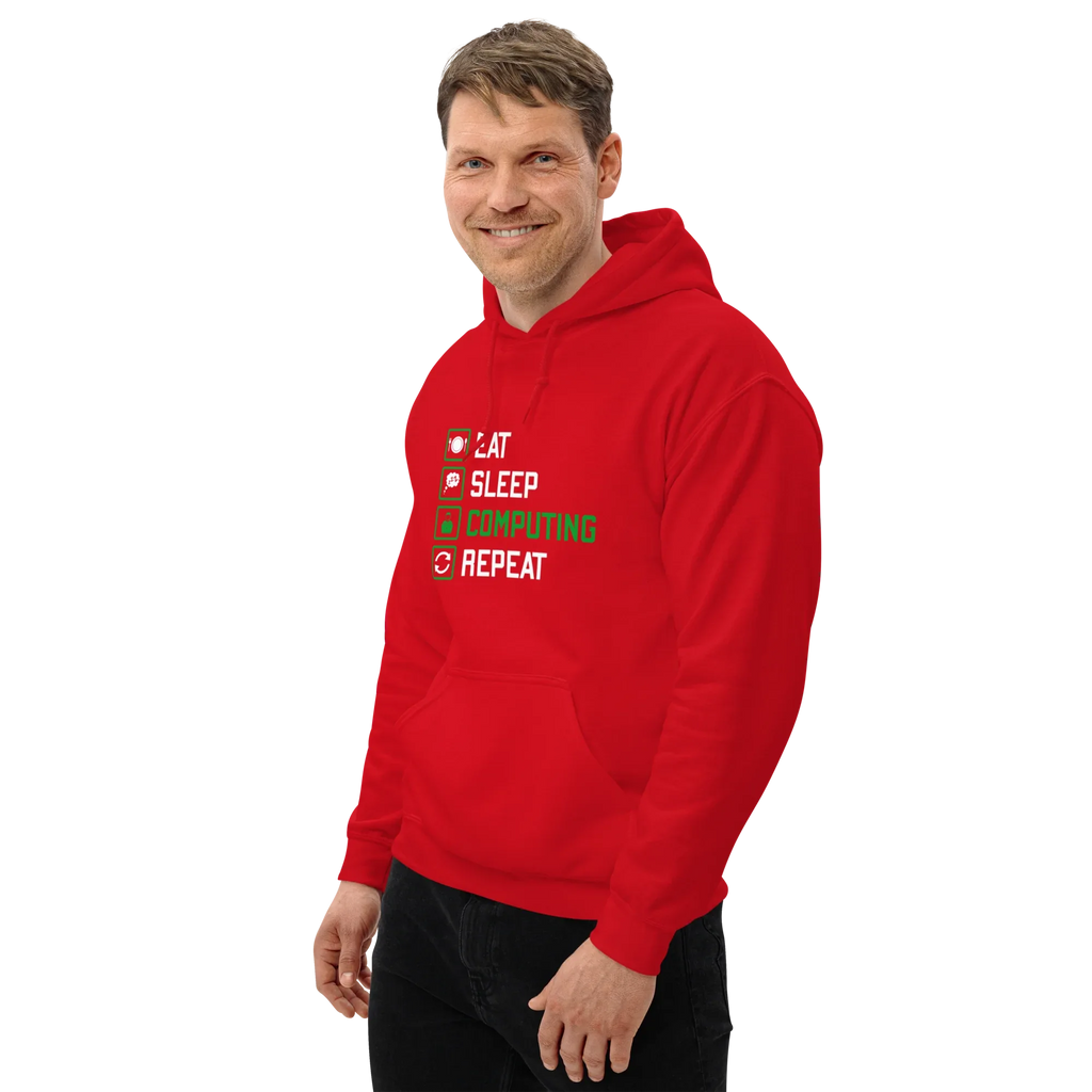 COMPUTING men’s hoodie - Black / S - Printoo Shop - 1408949_5530