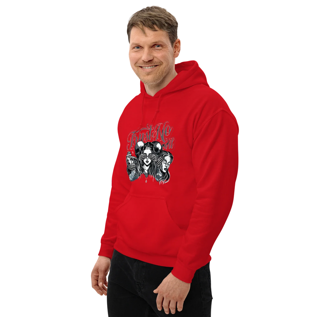 TRUST NO GIRL men’s hoodie - Black / S - Printoo Shop - 5464791_5530