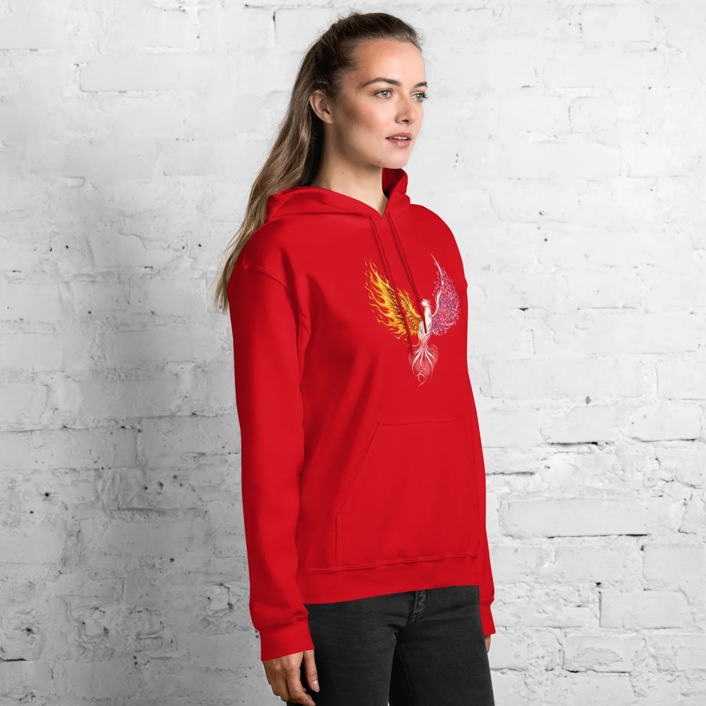 REBORN women’s hoodie - Red / S - Printoo Shop - 4271827_5538