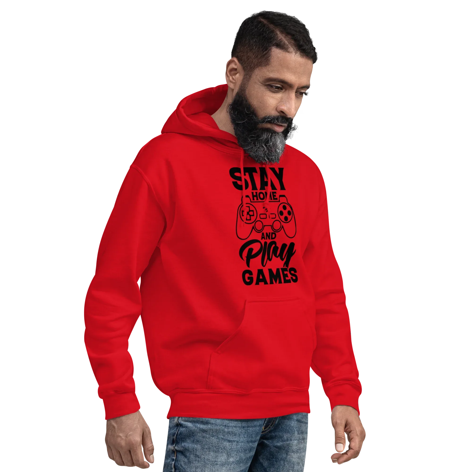 GAMER men’s hoodie - Red / S - Printoo Shop - 2935068_5538