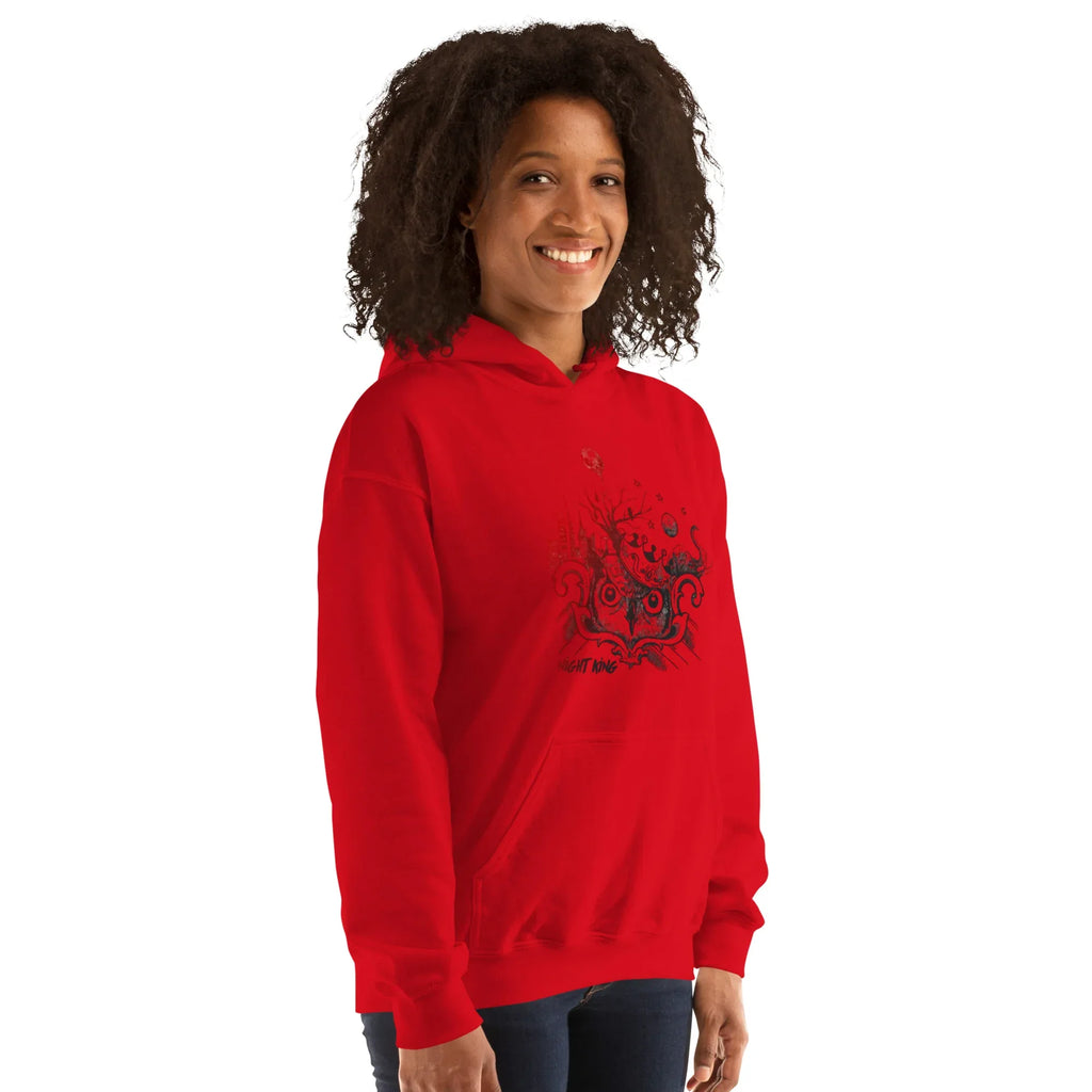 NIGHT KING MYSTIQUE women’s hoodie - Red / S - Printoo Shop - 8100013_5538