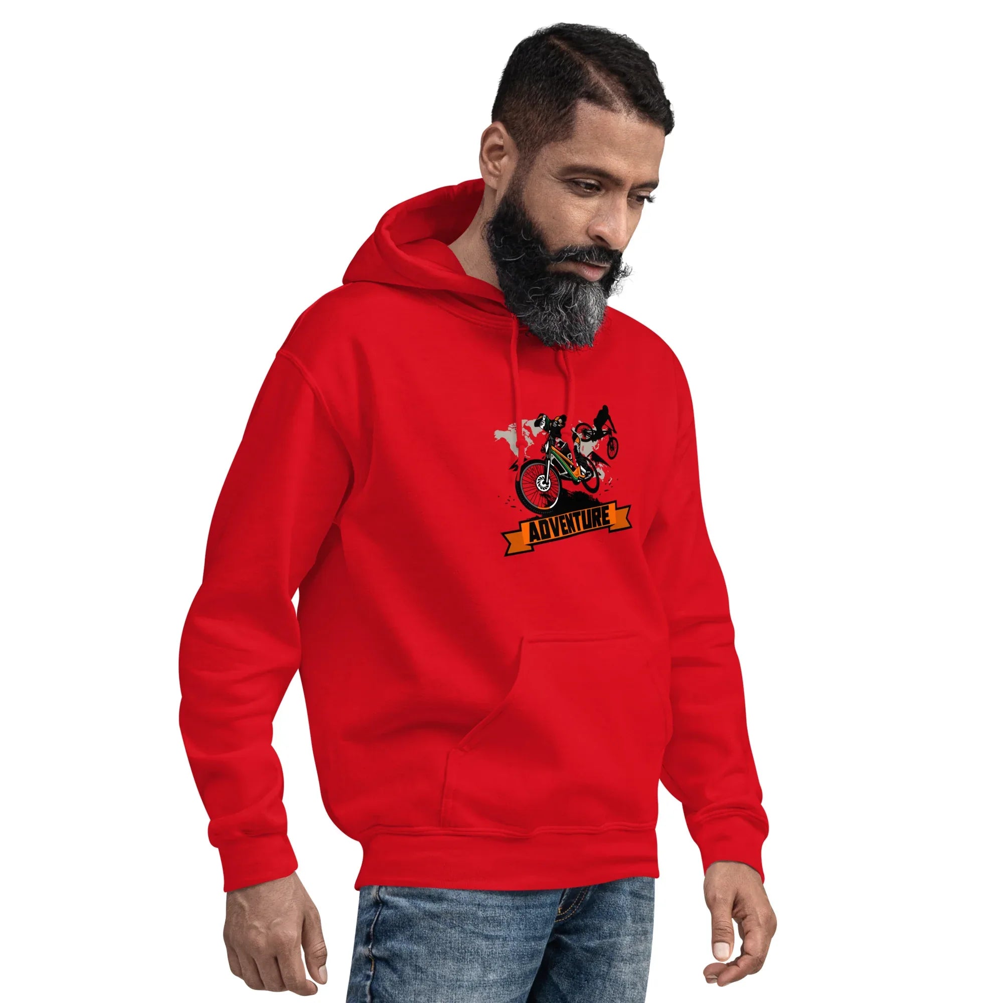 NO BRAKES NO RULES men’s hoodie - Red / S - Printoo Shop - 4234376_5538