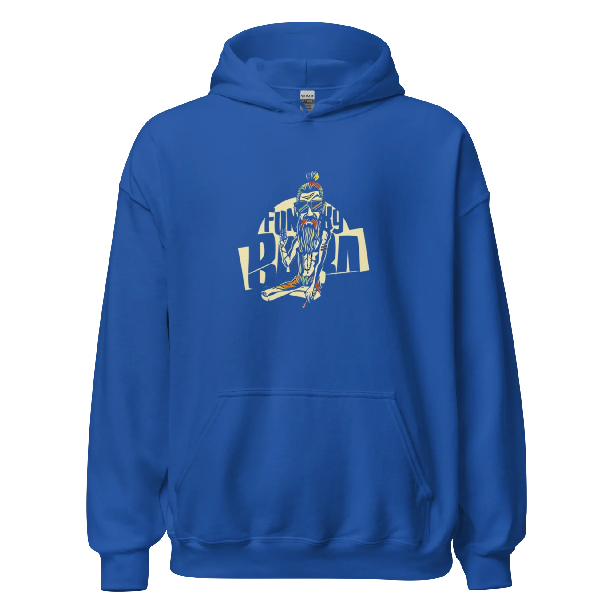 FUNKY BUM STREET ART men’s hoodie - Black / S - Printoo Shop - 2060241_5530