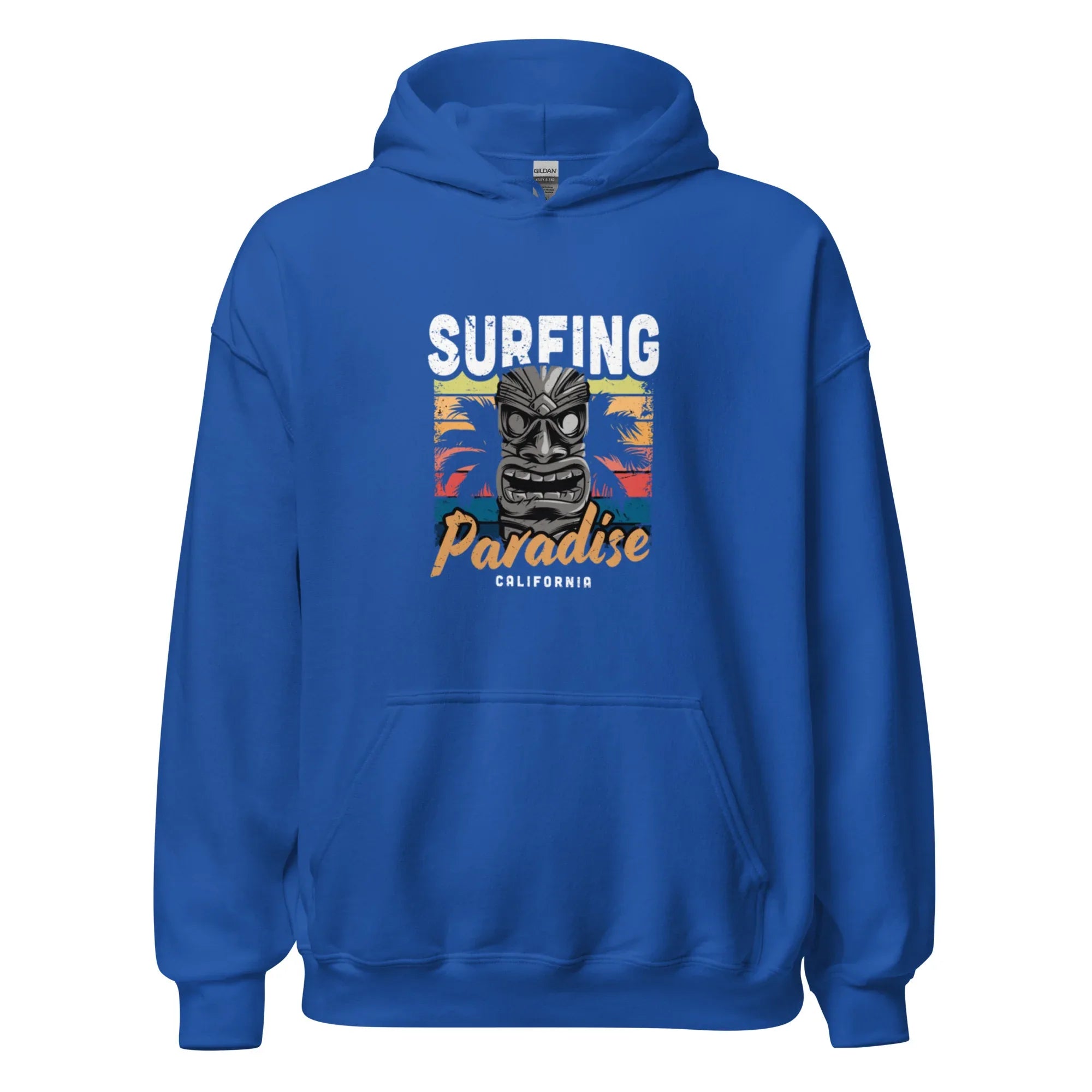 SURFING PARADISE men’s hoodie - Black / S - Printoo Shop - 4663725_5530
