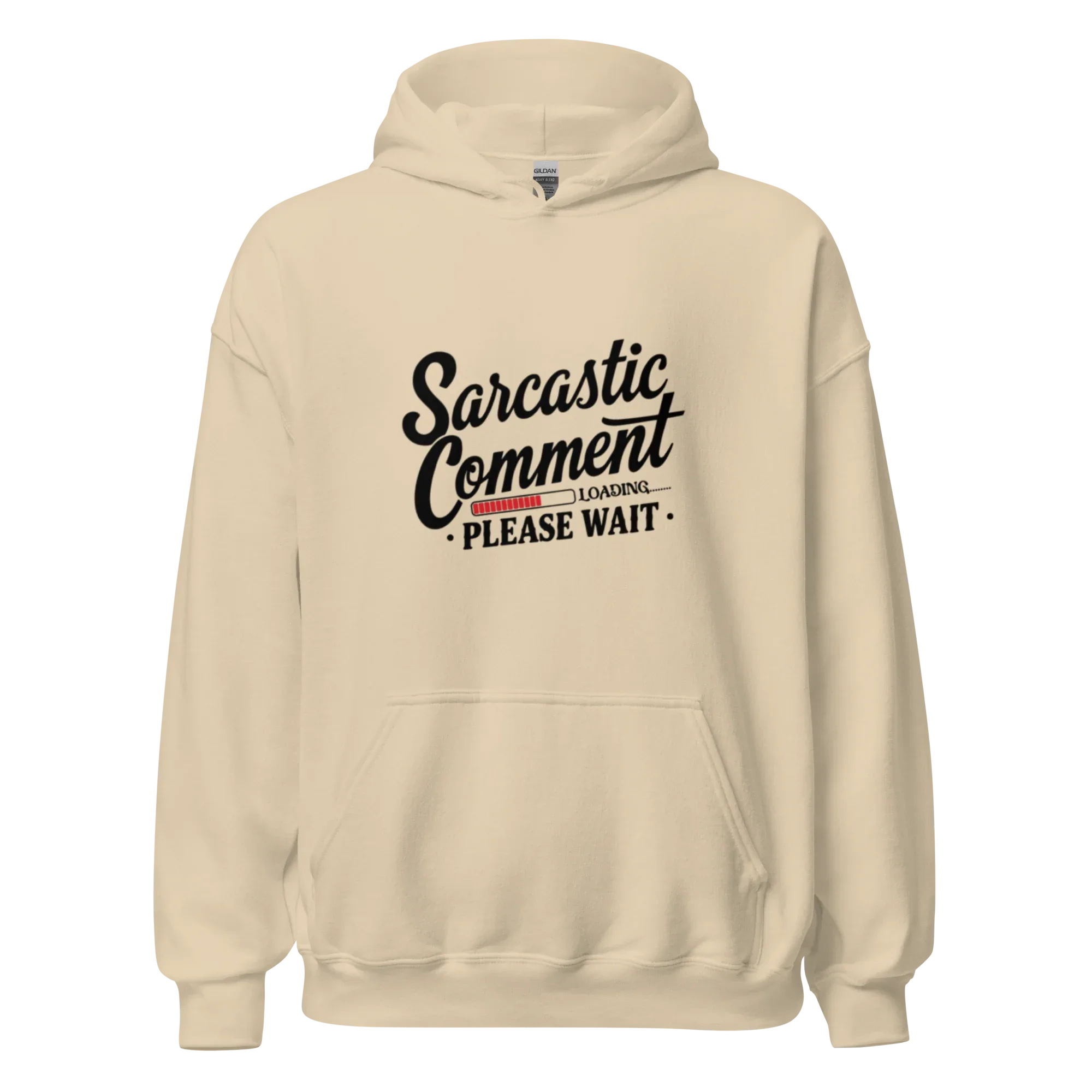 SARCASTIC COMMENT men’s hoodie - Red / S - Printoo Shop - 1238960_5538