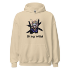 STAY WILD men’s hoodie - Red / S - Printoo Shop - 2388284_5538