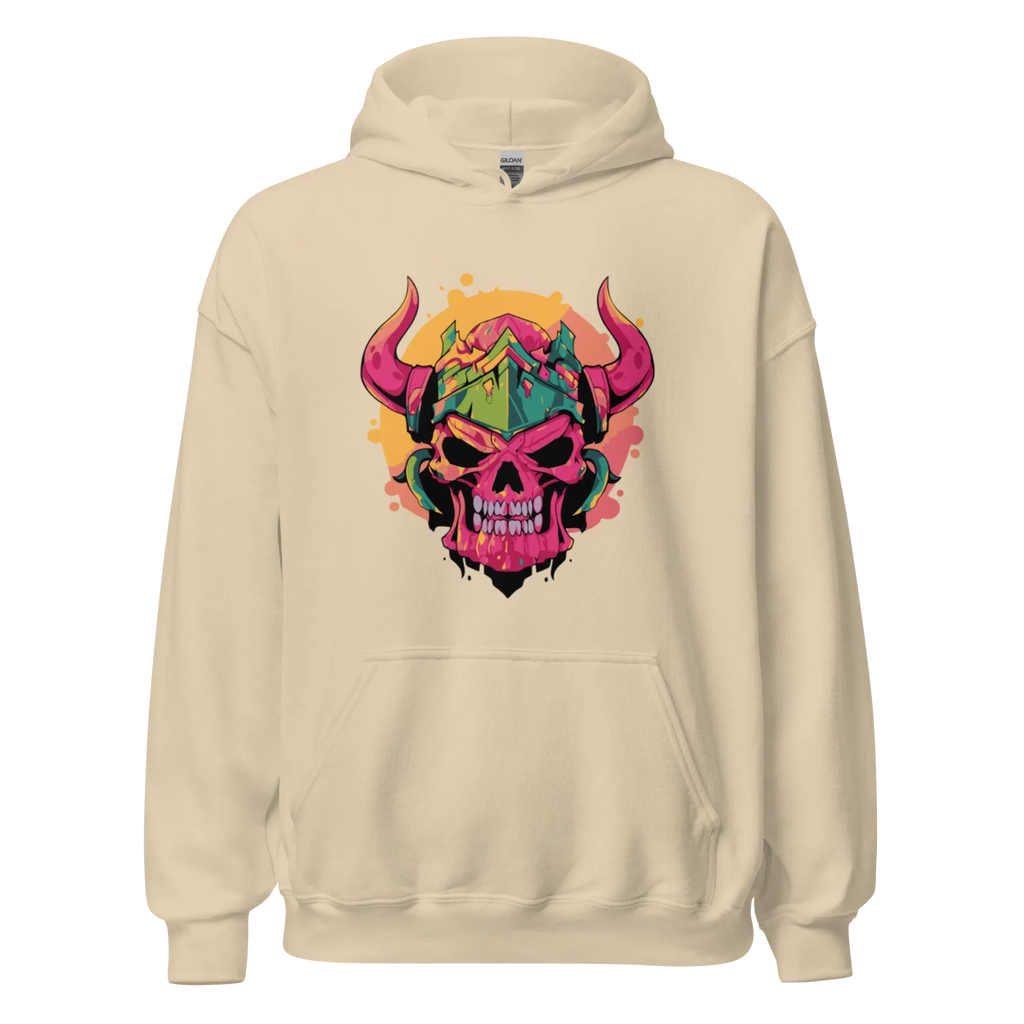 WAR SKULL HELMET men’s hoodie - Black / S - Printoo Shop - 8353013_5530