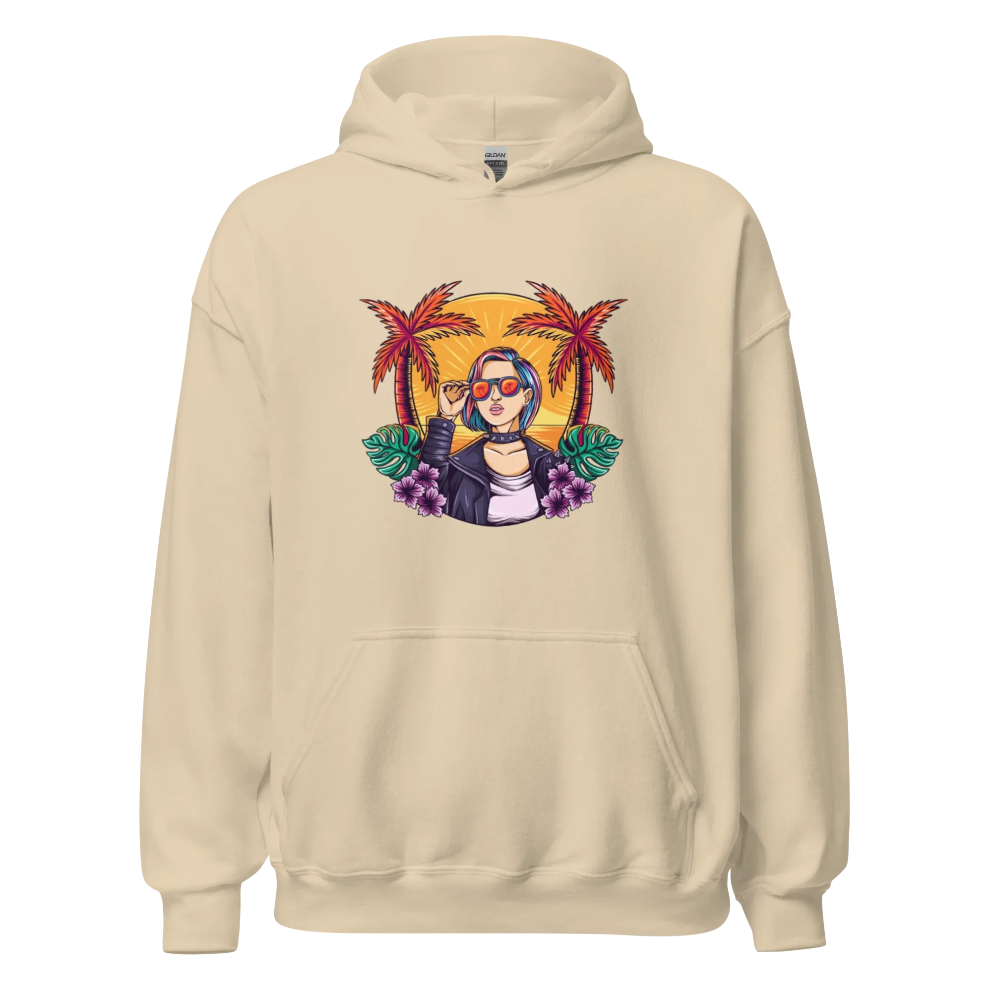 RELAXED COOL women’s hoodie - Black / S - Printoo Shop - 9602728_5530