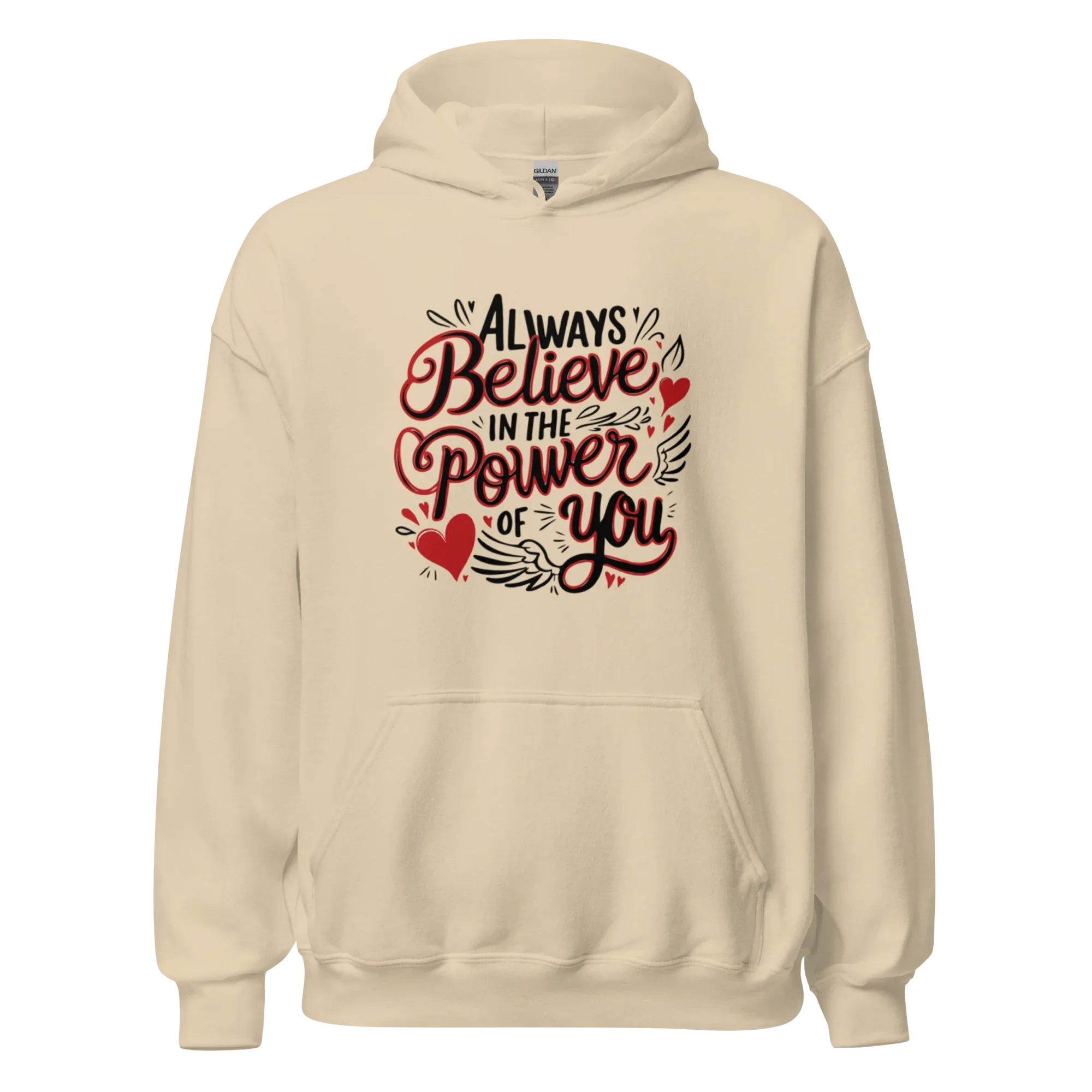 INNER POWER women’s hoodie - Heliconia / S - Printoo Shop - 7934179_22257