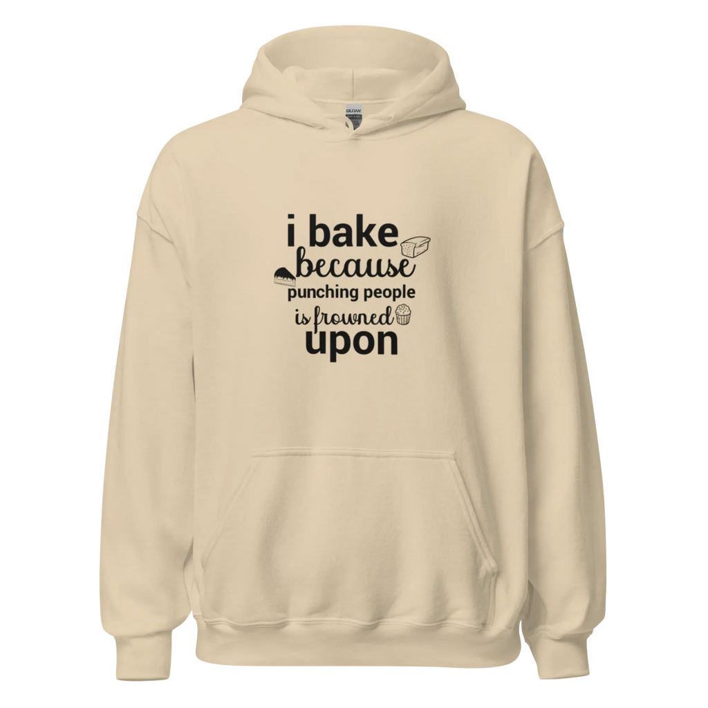 BAKE THERAPY men’s hoodie - Indigo Blue / S - Printoo Shop - 2973079_5562