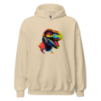 NEON REX women’s hoodie - Red / S - Printoo Shop - 3570263_5538