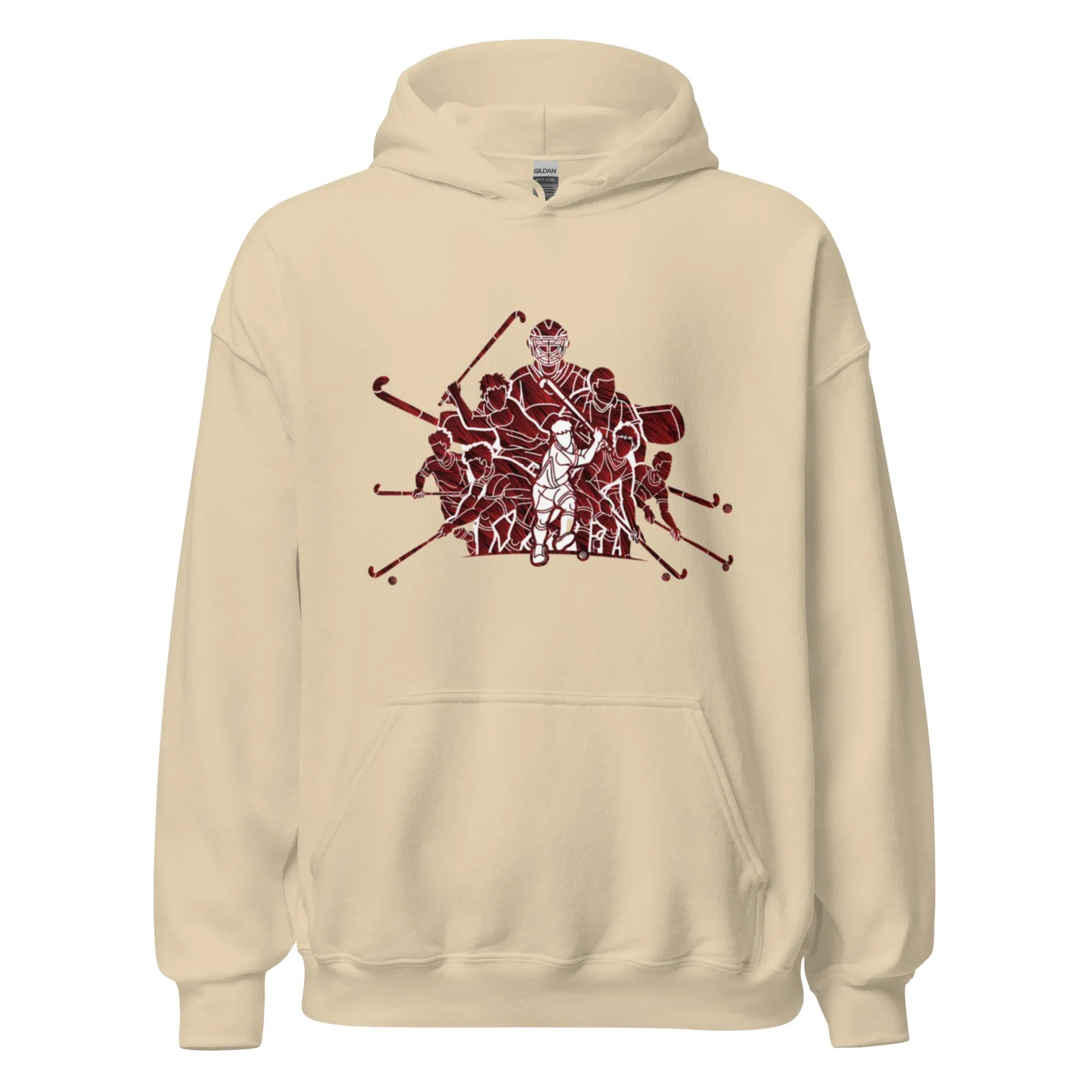 HOCKEY TEAM SPIRIT women’s hoodie - Heliconia / S - Printoo Shop - 5745790_22257