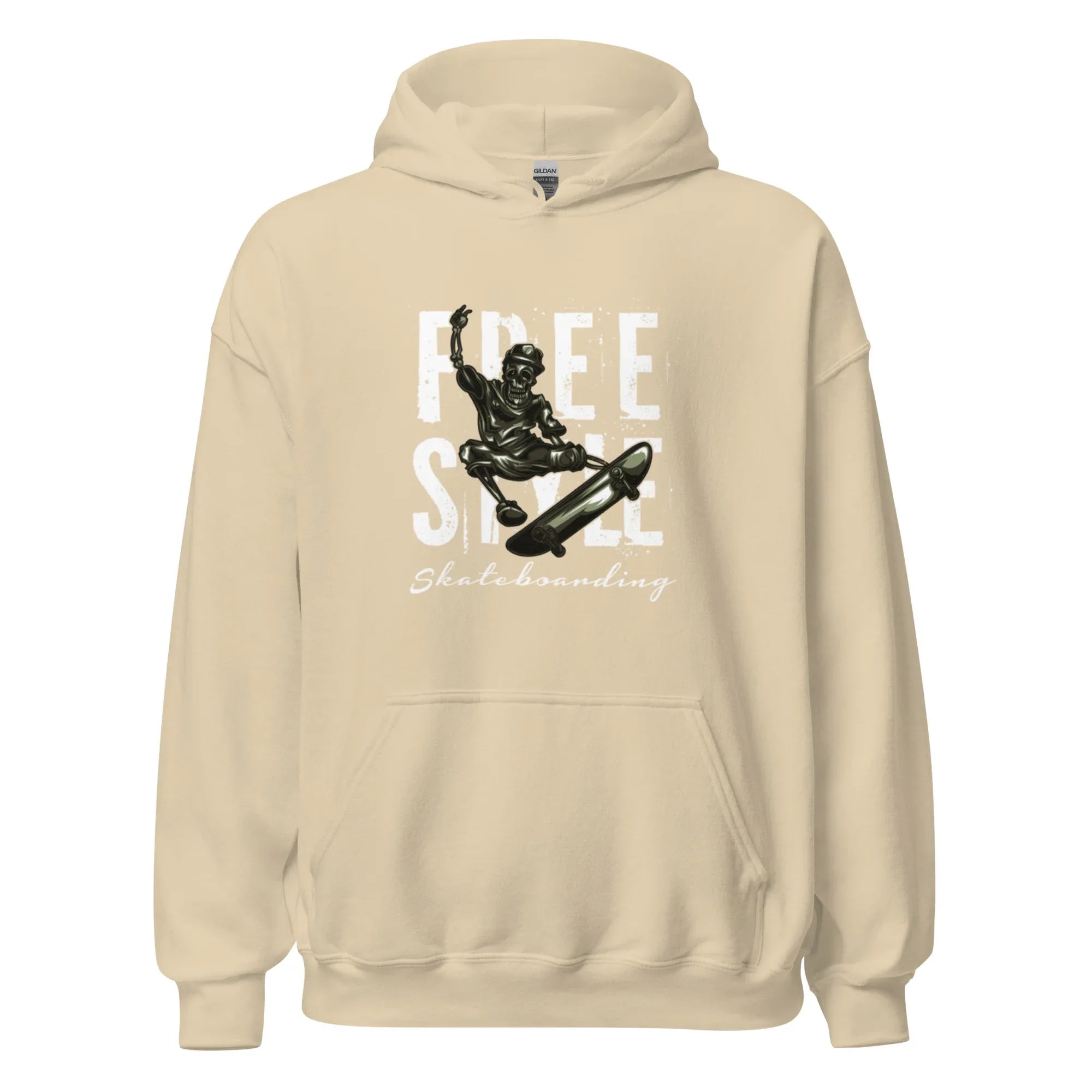 FREE STYLE SKATE VIBE men’s hoodie - Black / S - Printoo Shop - 9560204_5530