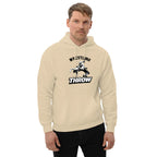 Dessuadora de màniga llarga per a home amb disseny de LLANÇAMENT DE LLUITA lliure - Vermell / Talla S - Printoo Shop - Imatge que mostra el disseny i el tall de la dessuadora.