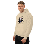 STAY WILD men’s hoodie - Red / S - Printoo Shop - 2388284_5538