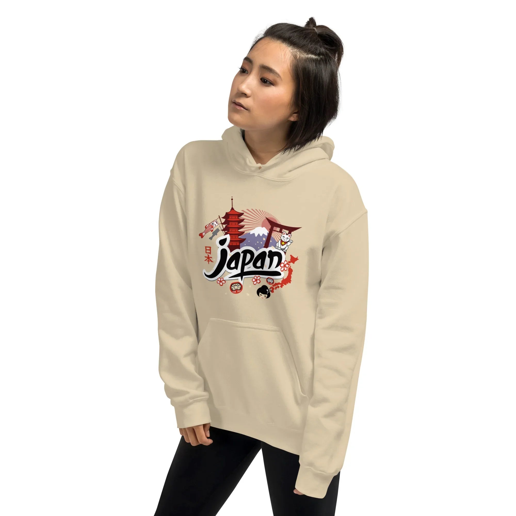 JAPAN HERITAGE ART women’s hoodie - Red / S - Printoo Shop - 1492359_5538