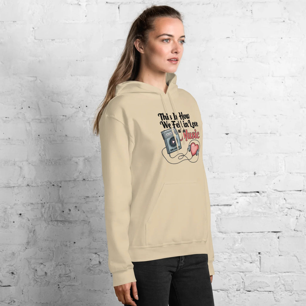 Cassette Love women’s hoodie - Heliconia / S - Printoo Shop - 5232900_22257