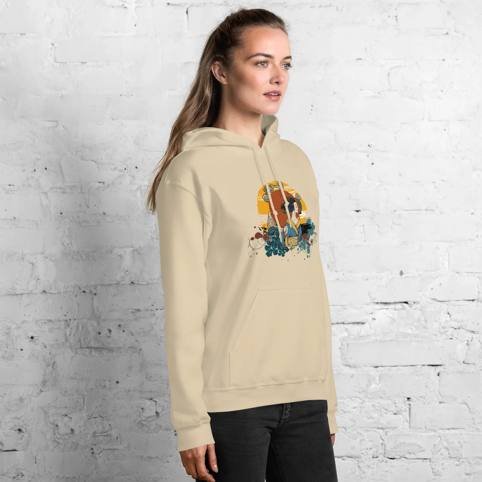 BEAUTY IN BLOOM women’s hoodie - Black / S - Printoo Shop - 7184418_5530