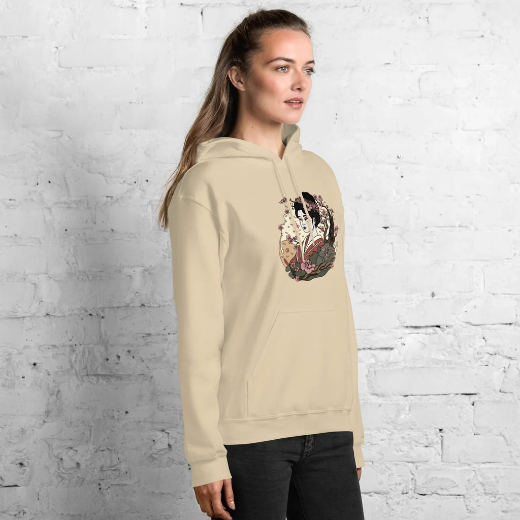 ELEGANT GEISHA ART women’s hoodie - Black / S - Printoo Shop - 4640644_5530