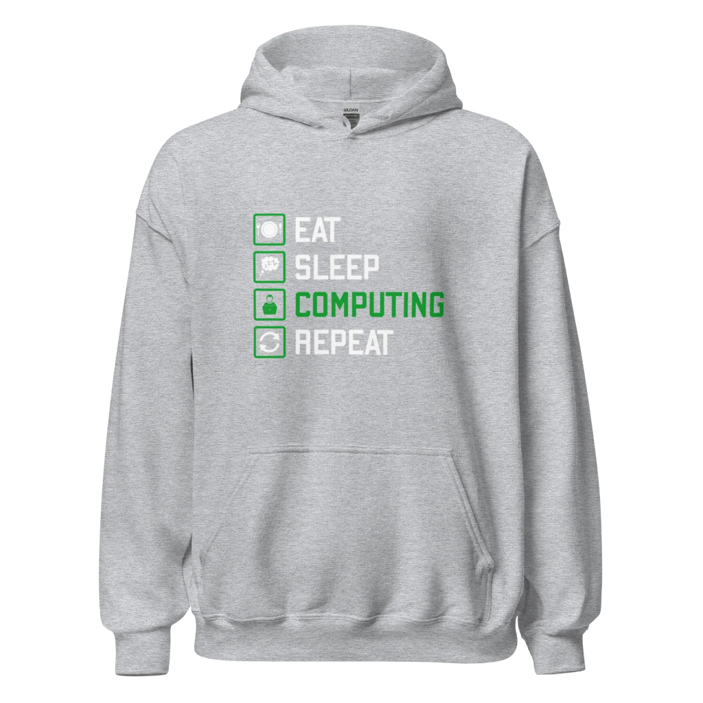 COMPUTING men’s hoodie - Black / S - Printoo Shop - 1408949_5530
