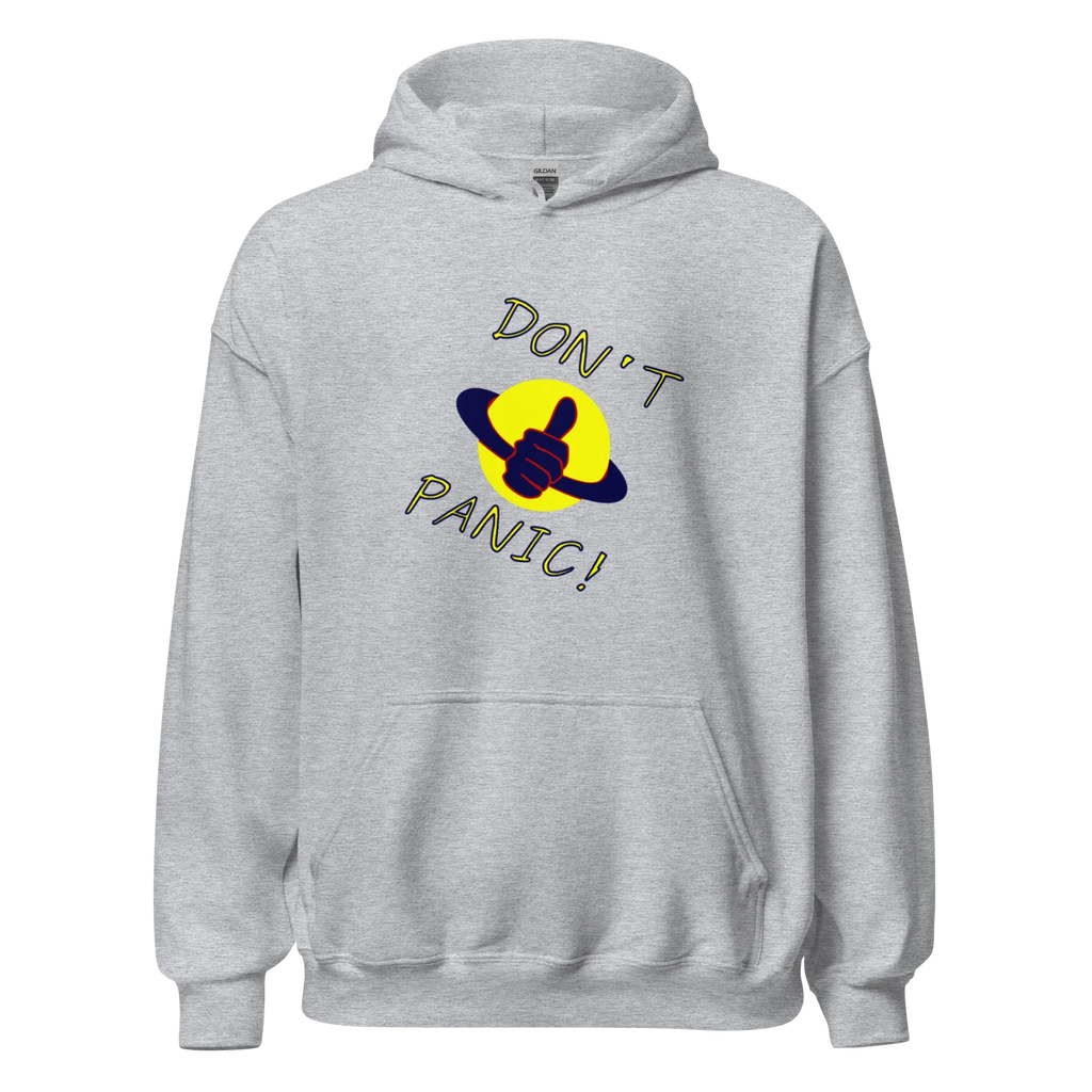 DON’T PANIC! men’s hoodie - Black / S - Printoo Shop - 5624824_5530