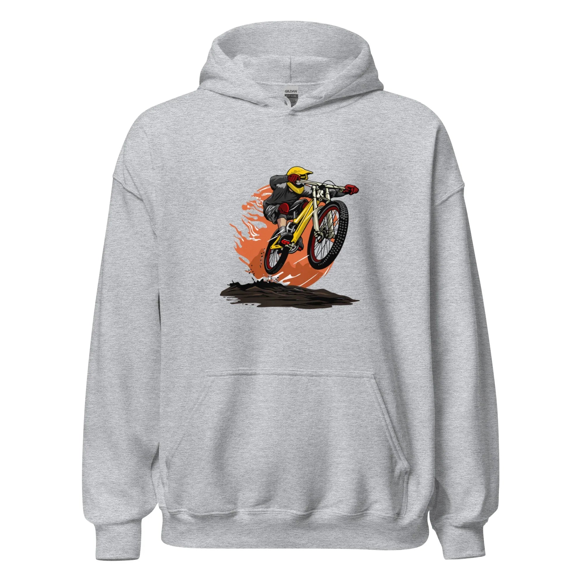 DOWNHILL ADRENALINE men’s hoodie - Indigo Blue / S - Printoo Shop - 9316119_5562