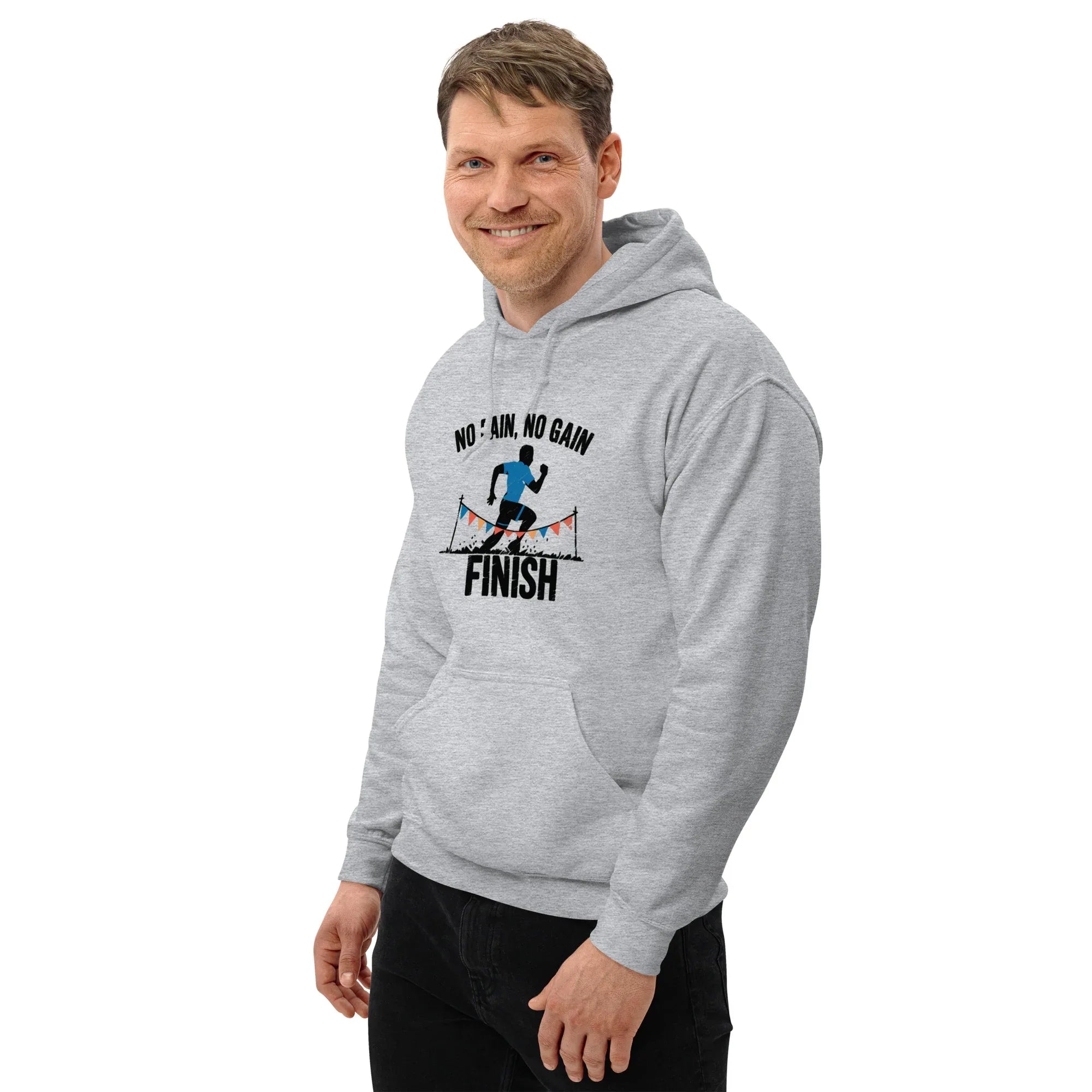 FINISH LINE VICTORY men’s hoodie - Royal / S - Printoo Shop - 3798739_16850