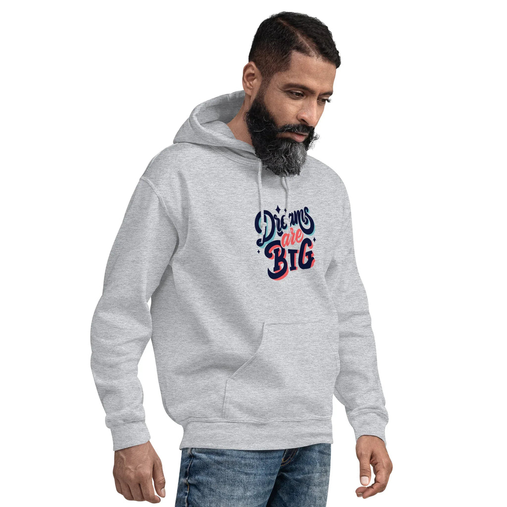 BOLD DREAMER men’s hoodie - Indigo Blue / S - Printoo Shop - 1913543_5562