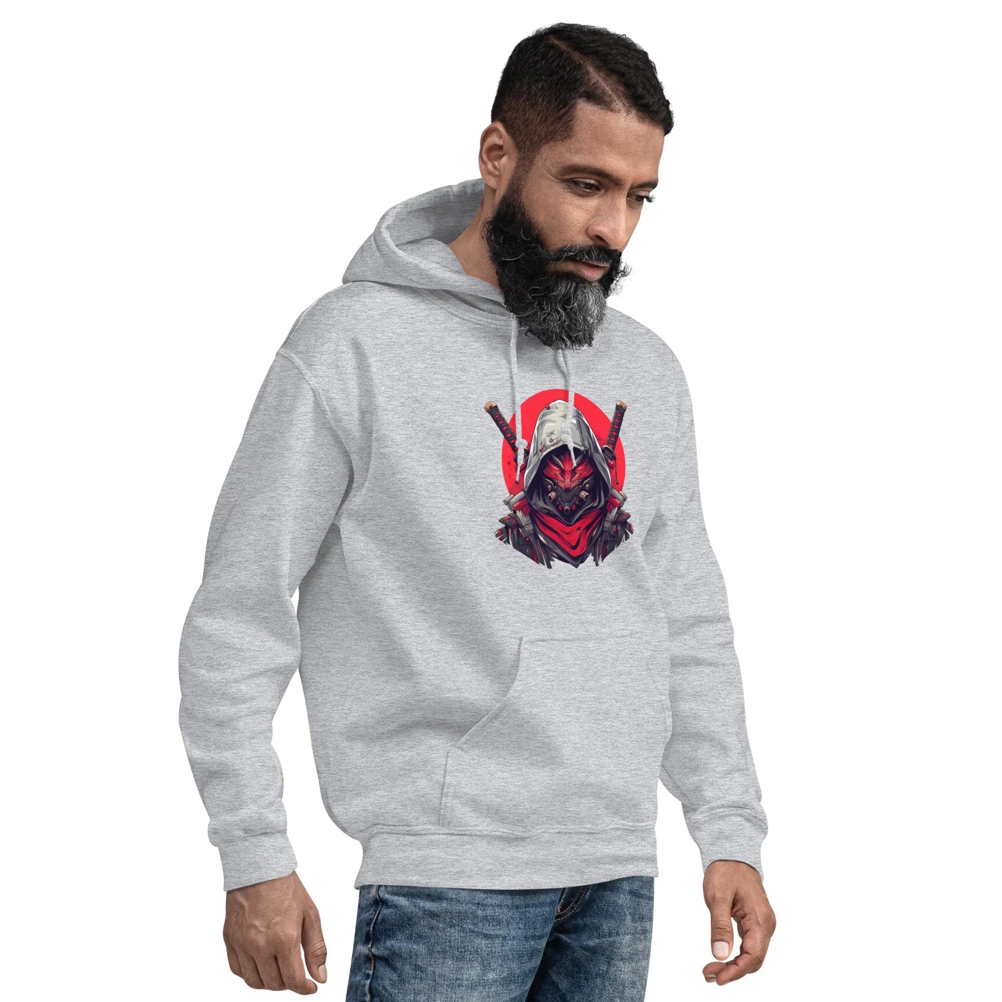 CYBER SHOGUN men’s hoodie - Black / S - Printoo Shop - 6796724_5530