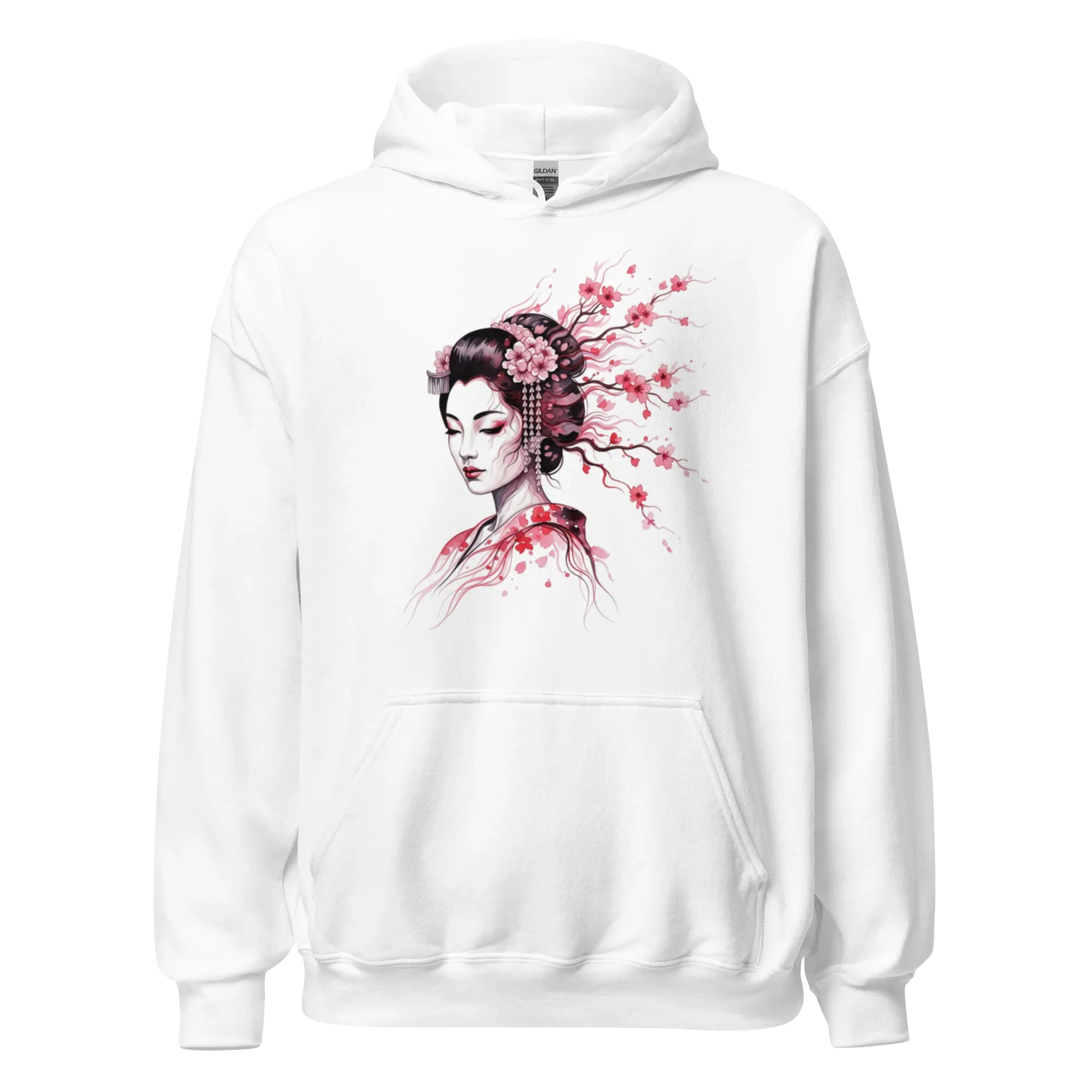 Cherry Blossom Serenity women’s hoodie - Red / S - Printoo Shop - 3750845_5538