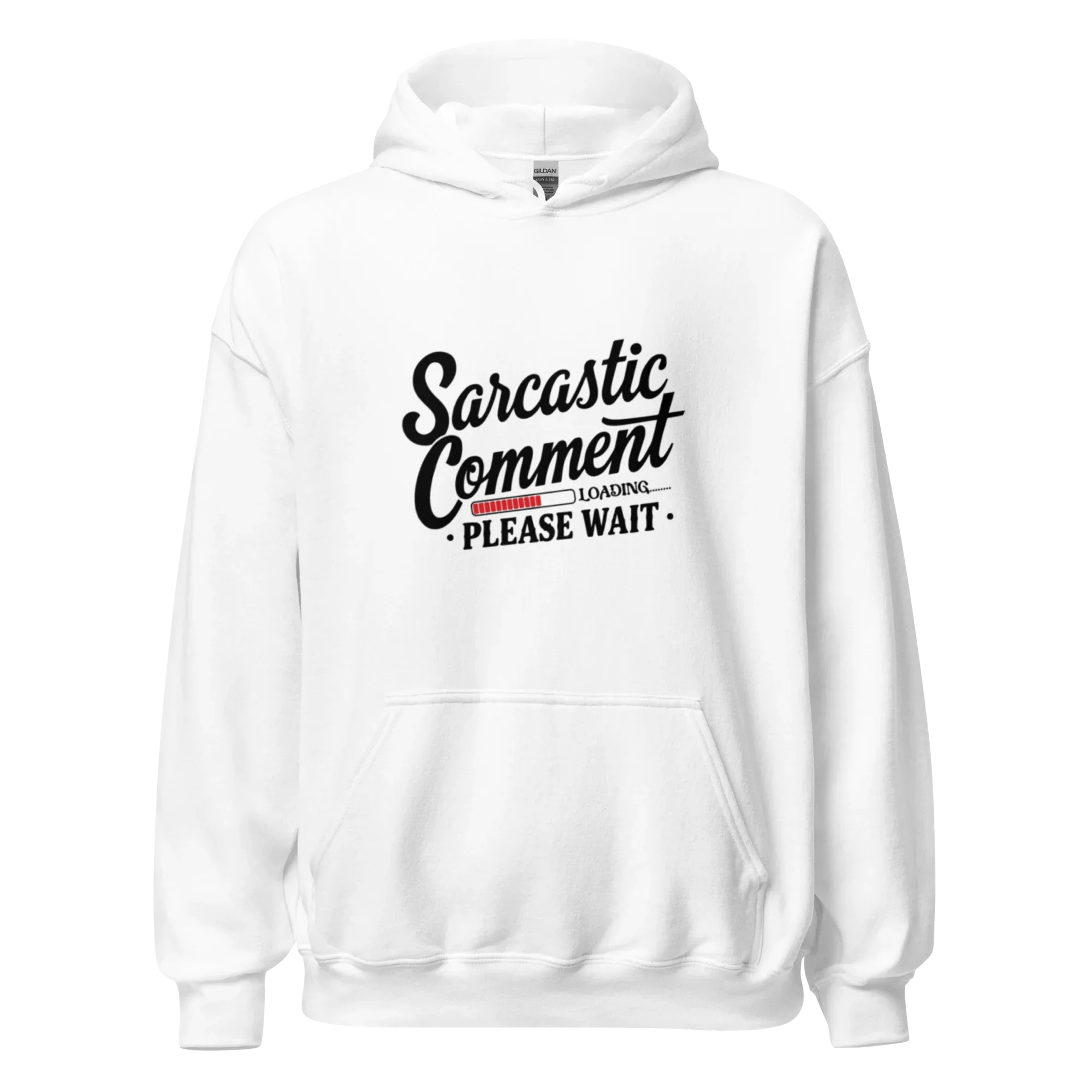 SARCASTIC COMMENT men’s hoodie - Red / S - Printoo Shop - 1238960_5538