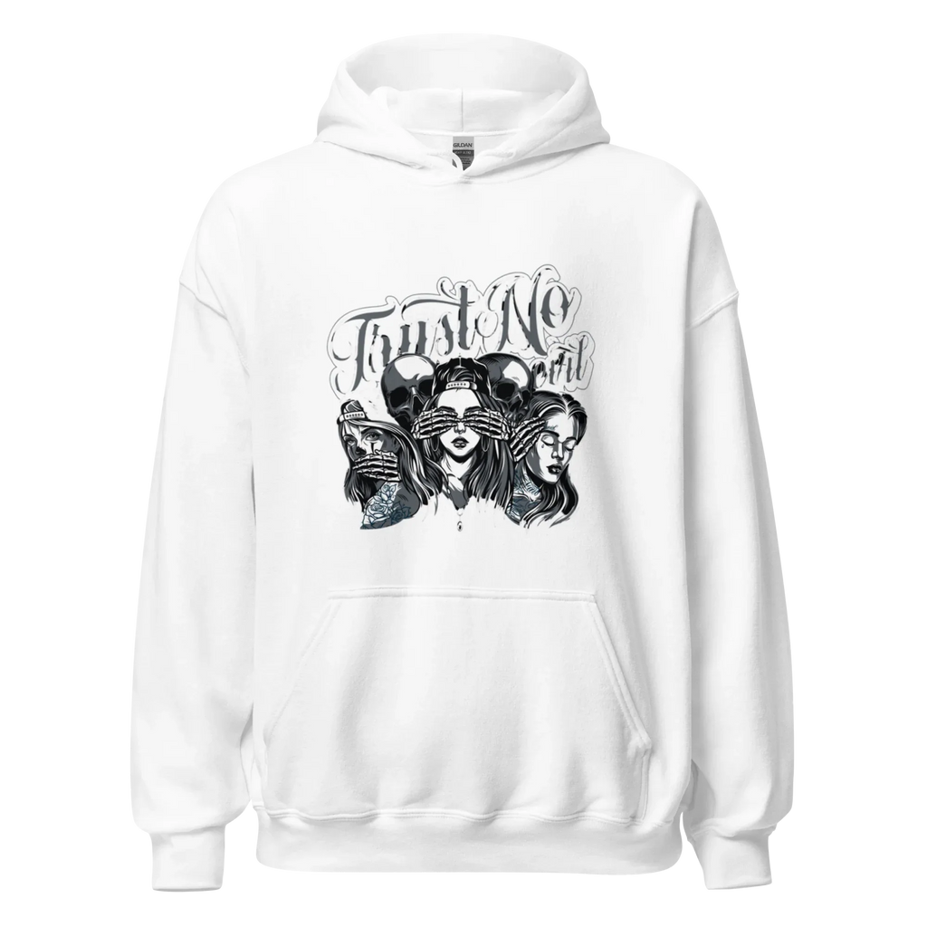 TRUST NO GIRL men’s hoodie - Black / S - Printoo Shop - 5464791_5530