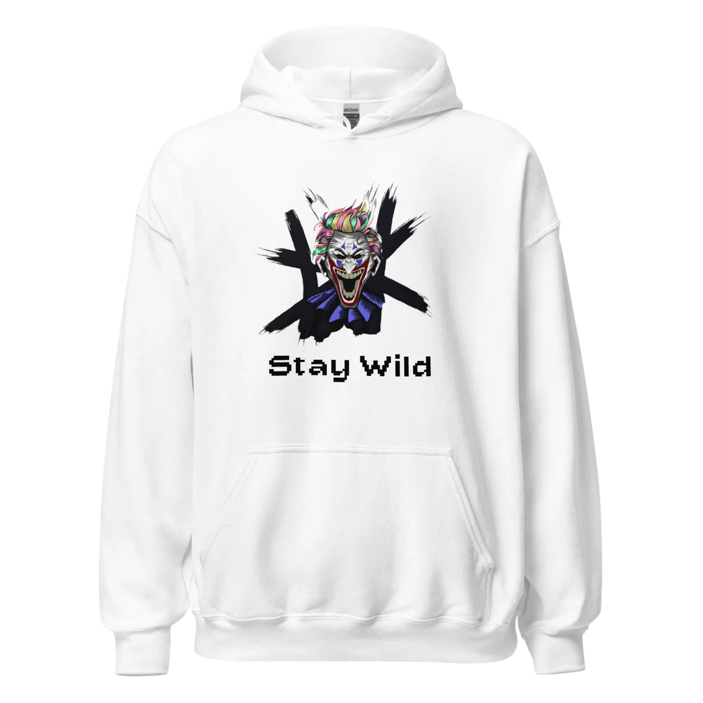 STAY WILD men’s hoodie - Red / S - Printoo Shop - 2388284_5538