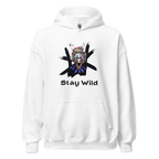 STAY WILD men’s hoodie - Red / S - Printoo Shop - 2388284_5538