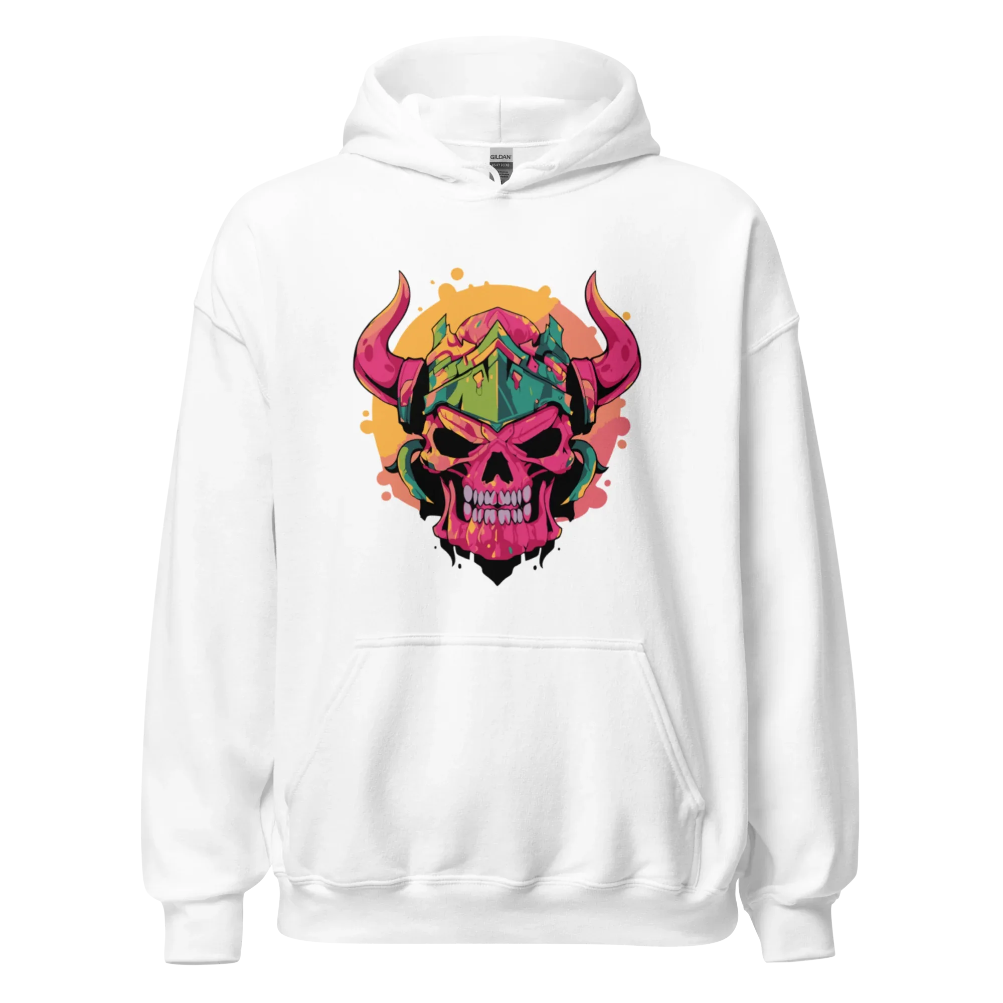 WAR SKULL HELMET men’s hoodie - Black / S - Printoo Shop - 8353013_5530