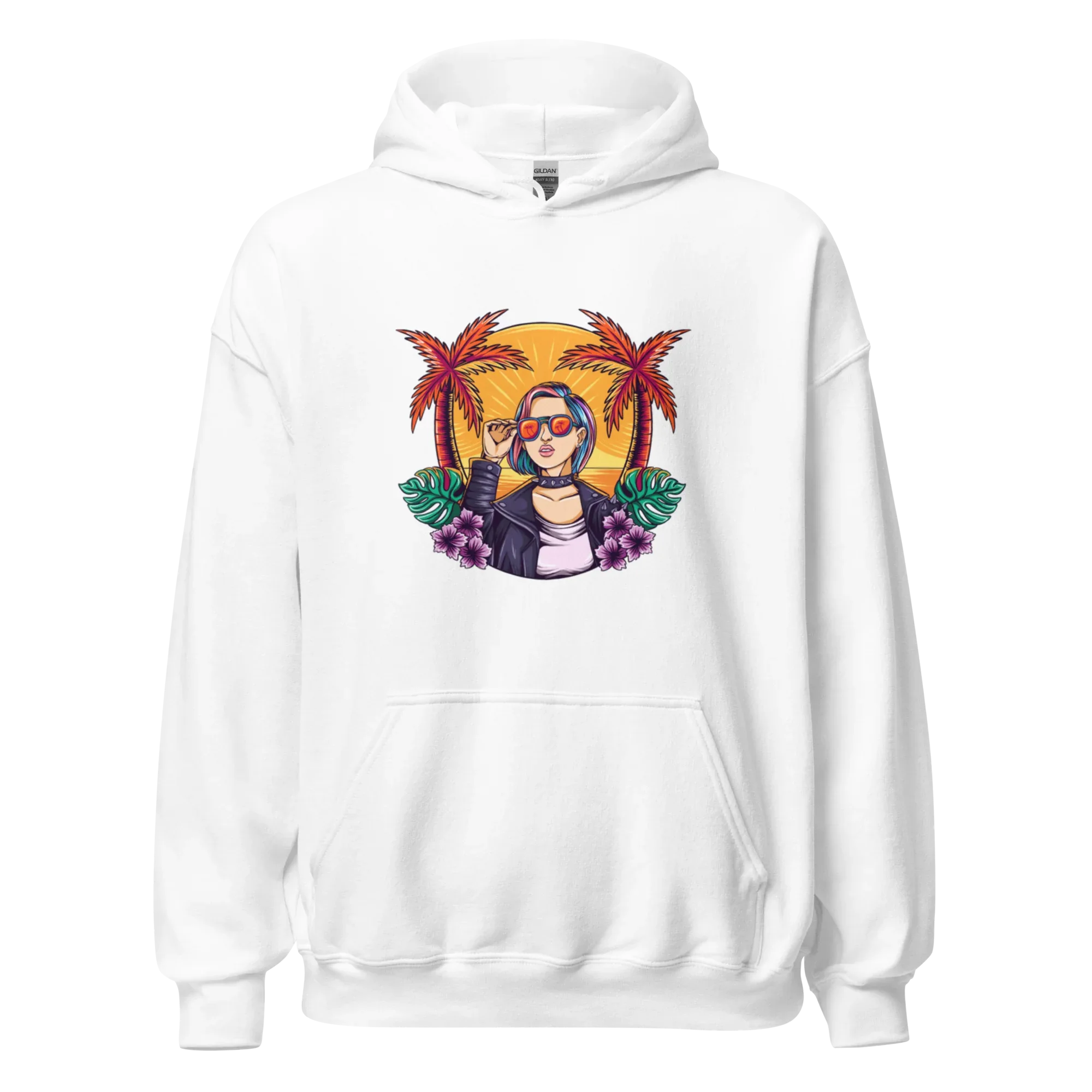 RELAXED COOL women’s hoodie - Black / S - Printoo Shop - 9602728_5530