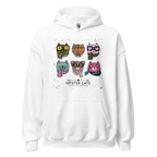 HIPSTER CATS women’s hoodie - Red / S - Printoo Shop - 4118911_5538