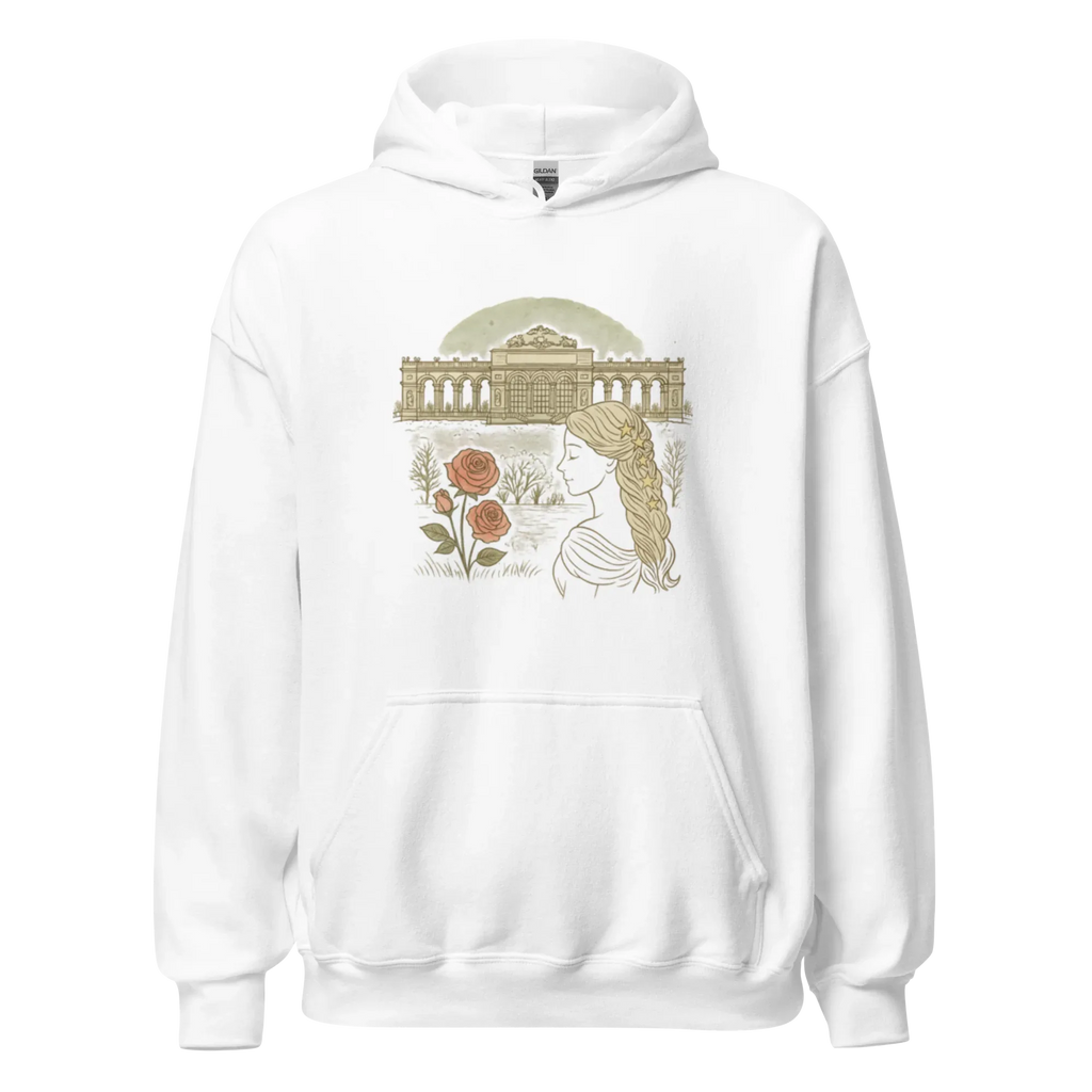 PALACE ROSES women’s hoodie - Sand / S - Printoo Shop - 7813947_12997