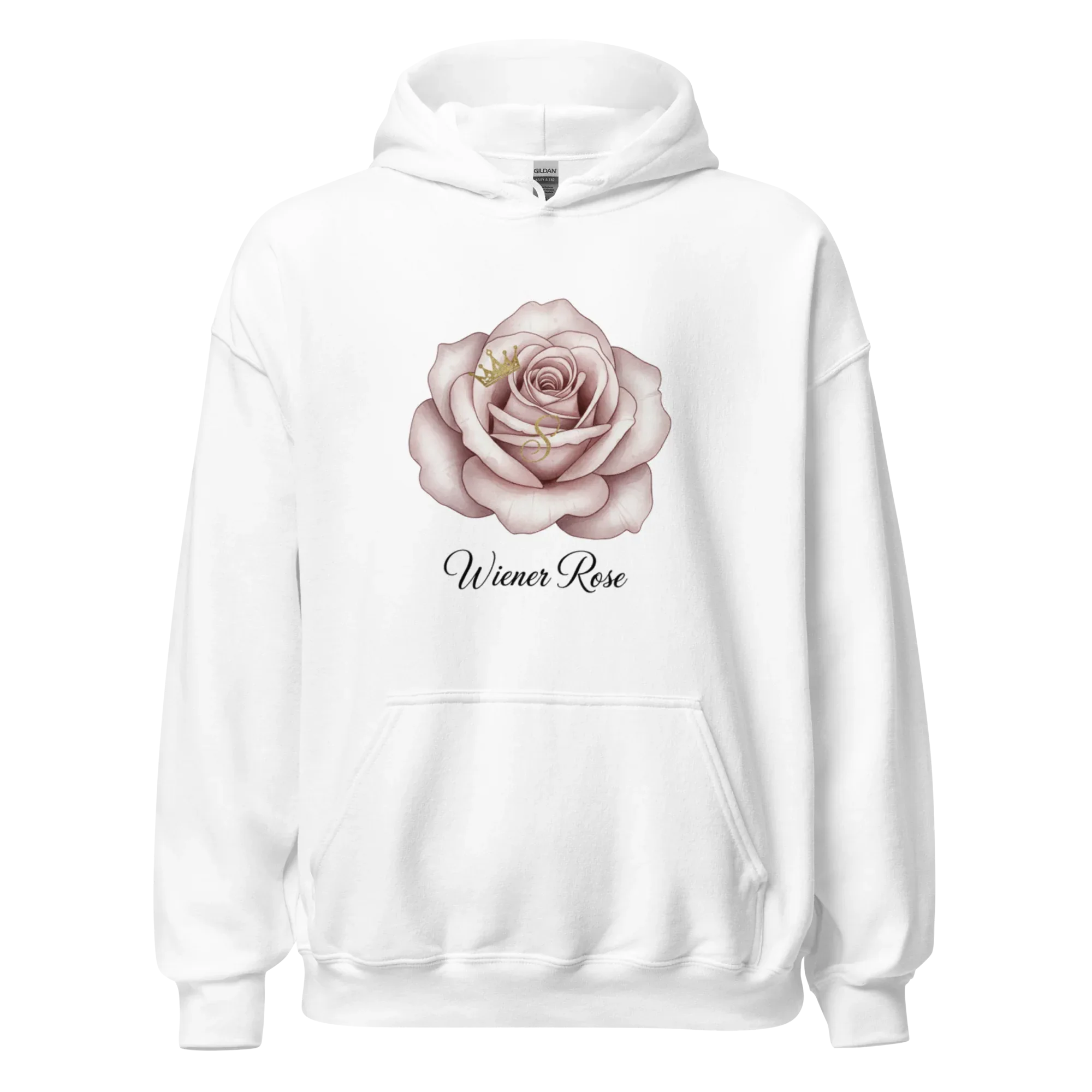 WIENER ROSE women’s hoodie - Heliconia / S - Printoo Shop - 1746802_22257