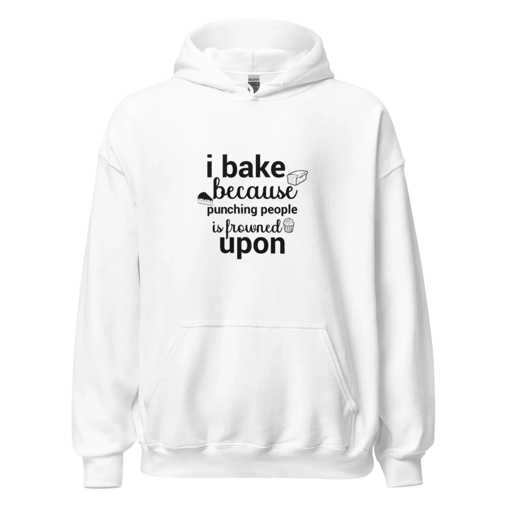 BAKE THERAPY women’s hoodie - Red / S - Printoo Shop - 8541079_5538