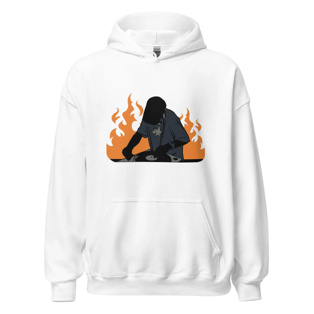 FLAME SET men’s hoodie - Black / S - Printoo Shop - 6567150_5530