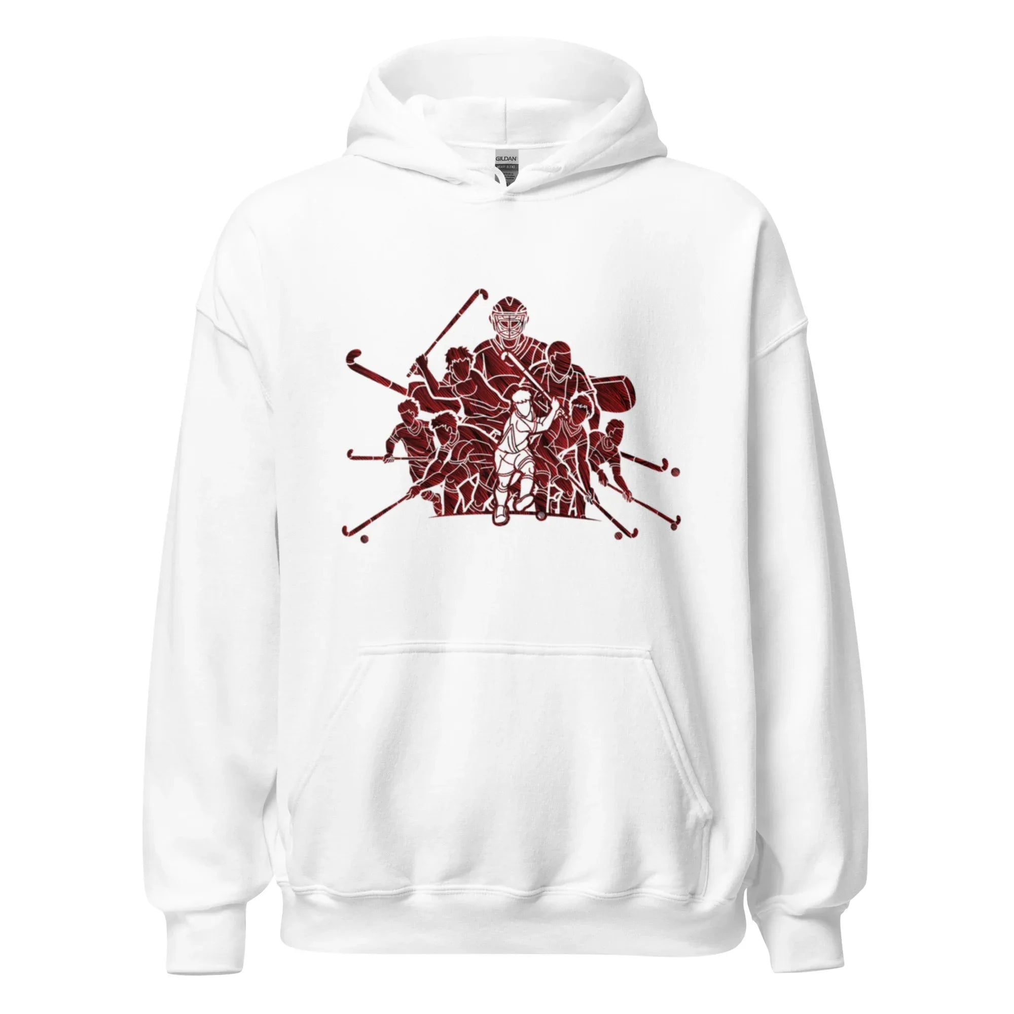 HOCKEY TEAM SPIRIT women’s hoodie - Heliconia / S - Printoo Shop - 5745790_22257