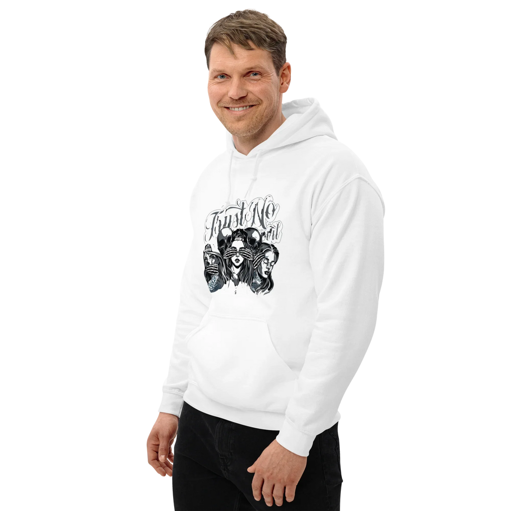 TRUST NO GIRL men’s hoodie - Black / S - Printoo Shop - 5464791_5530