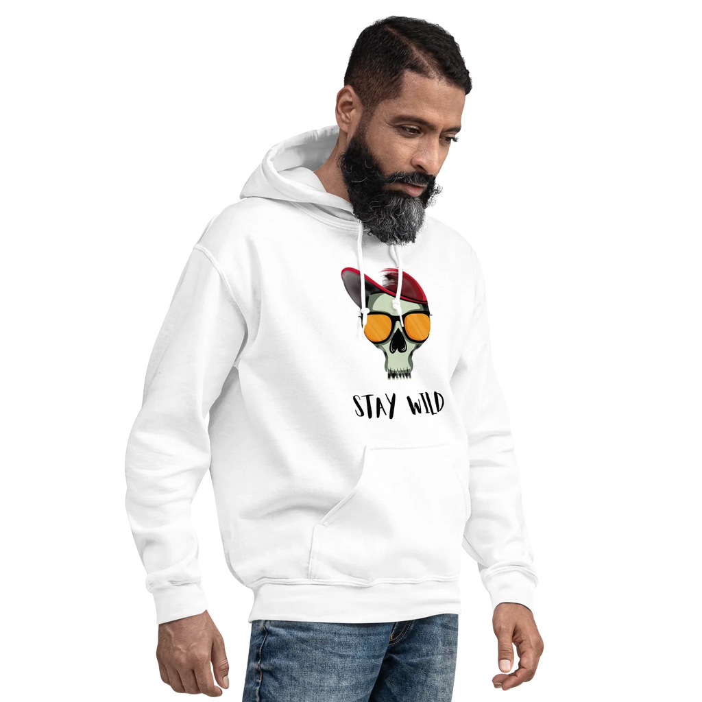 WILD men’s hoodie - Indigo Blue / S - Printoo Shop - 8837916_5562