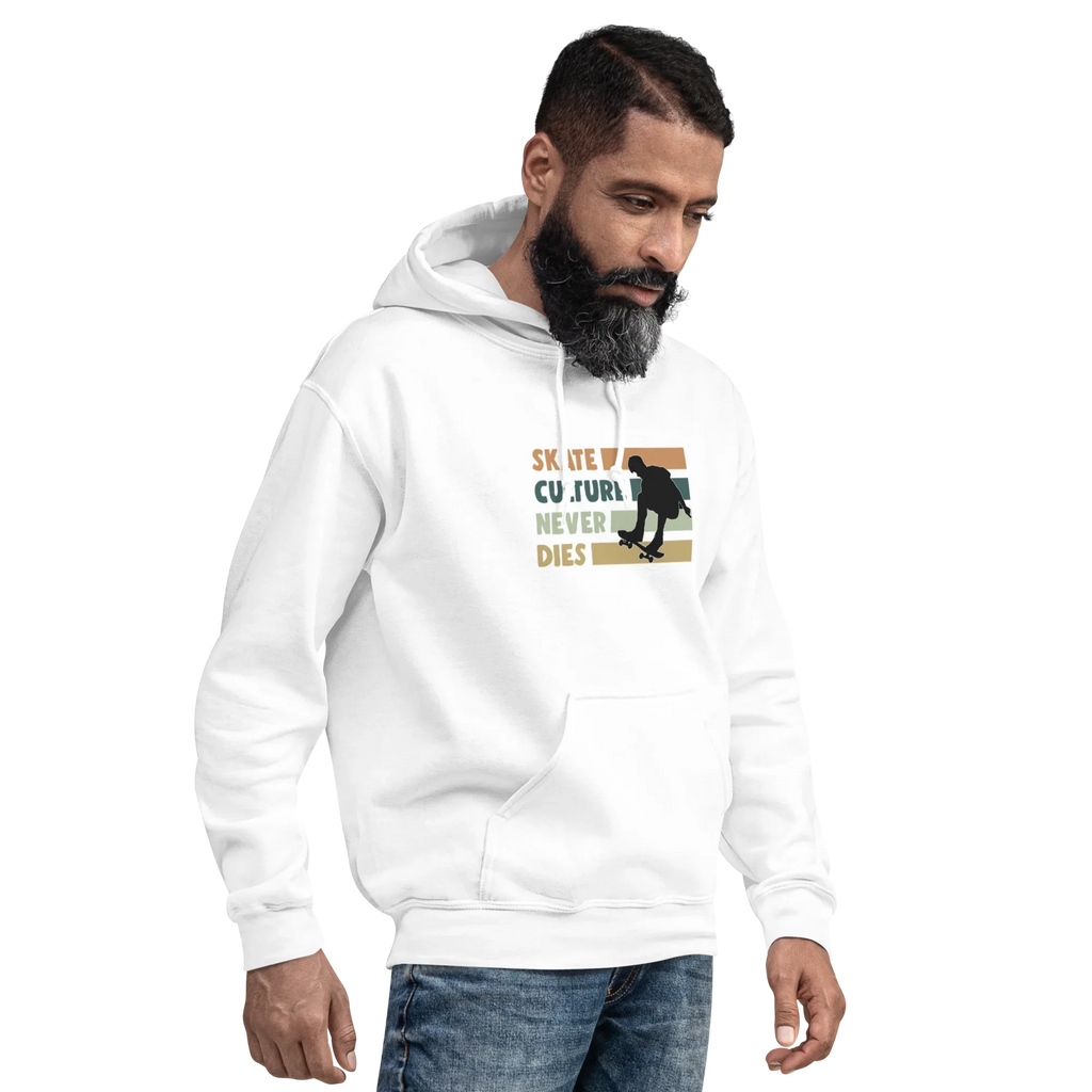 SKATE CULTURE NEVER DIES men’s hoodie - Black / S - Printoo Shop - 7913120_5530