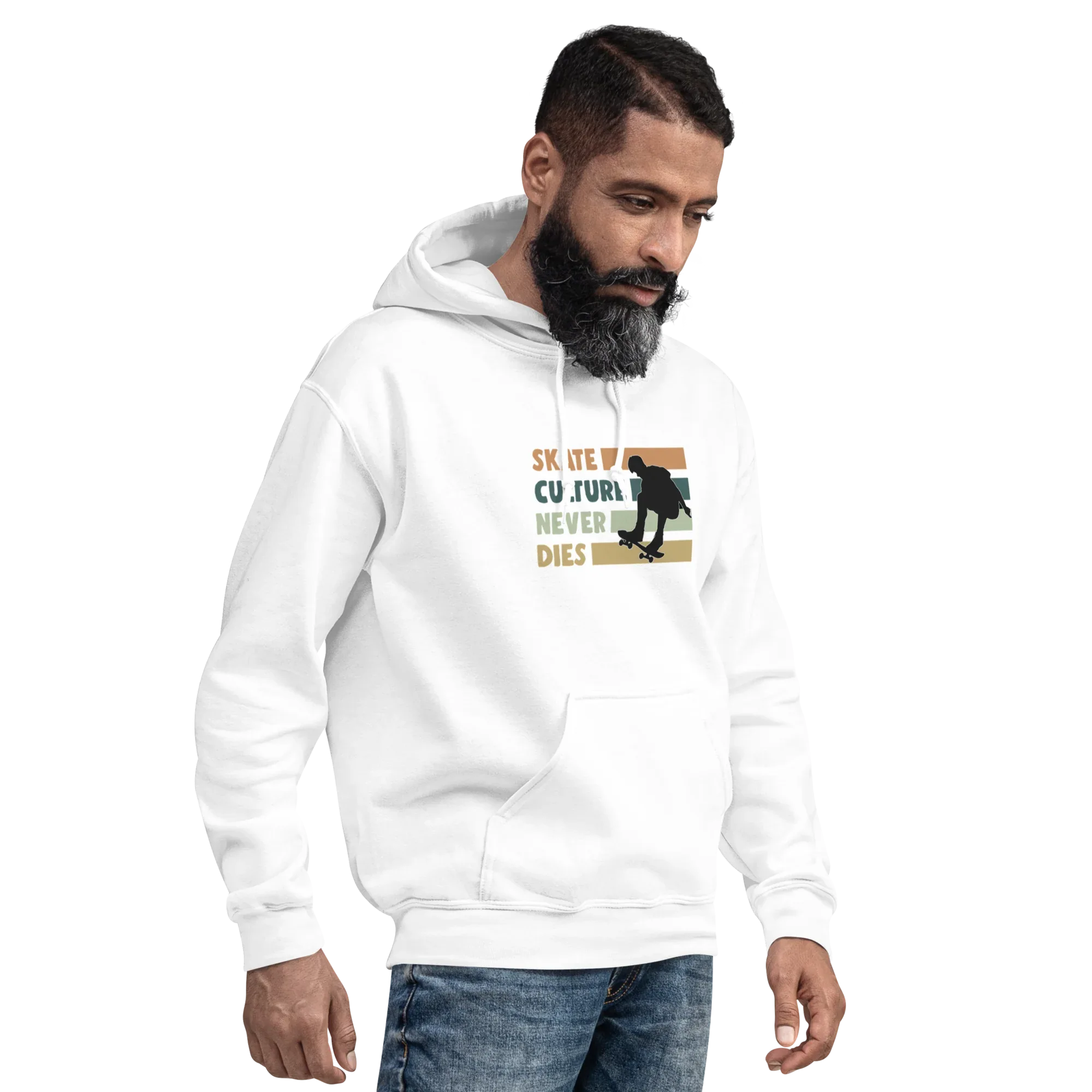 SKATE CULTURE NEVER DIES men’s hoodie - Black / S - Printoo Shop - 7913120_5530