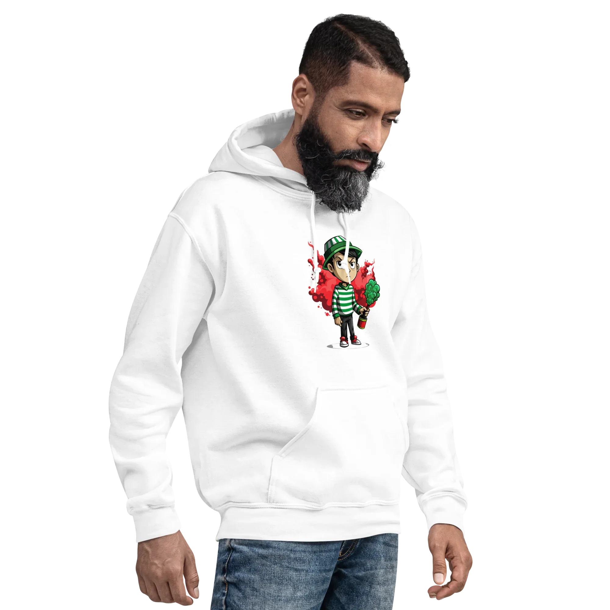 STREET FLARE men’s hoodie - Black / S - Printoo Shop - 4169729_5530