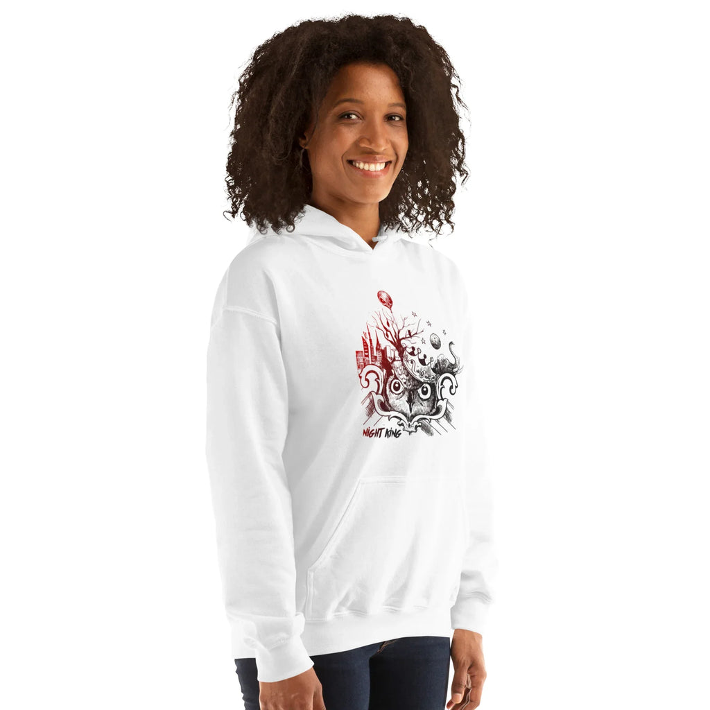 NIGHT KING MYSTIQUE women’s hoodie - Red / S - Printoo Shop - 8100013_5538