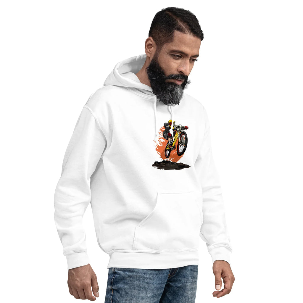 DOWNHILL ADRENALINE men’s hoodie - Indigo Blue / S - Printoo Shop - 9316119_5562